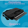 Amplify Panama 15.6"" Laptop Shoulder Bag - Black