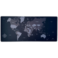 Everfurn Desk Mat - World Map - Large - Black - Non-Slip
