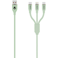Volkano Flexi Series 3-in-1 Charging Cable - Green