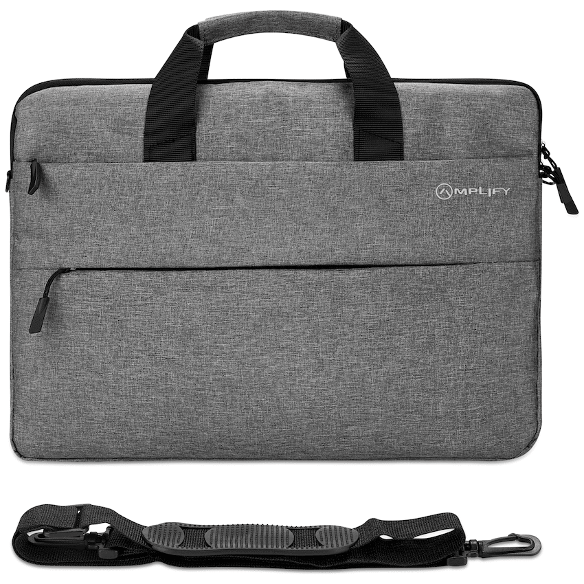 Amplify Cuba 15.6"" Laptop Shoulder Bag Grey