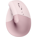 Logitech(R) Lift Vertical Ergonomic Mouse - Rose/Dark Rose