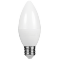 Switched 5w Candle LED Light Bulb E27 - Cool White