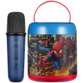 Marvel Spider-Man Cylinder Karaoke Speaker with Bluetooth Microphone