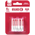 Ellies Ultra Series - Alkaline Batteries AAA 6 + 2 Pack - WT