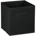 Everfurn Storeman Black, Collapsible Fabric Organiser Storage Basket - 10 Pack