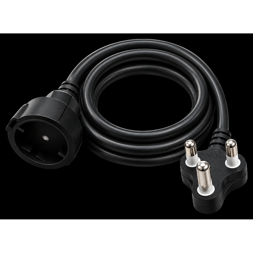 Ellies Industrial Duty 3M Extention Lead 16A - BK