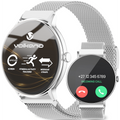 Volkano Ayla Collection Smartwatch with Extra Silicone Strap - Silver