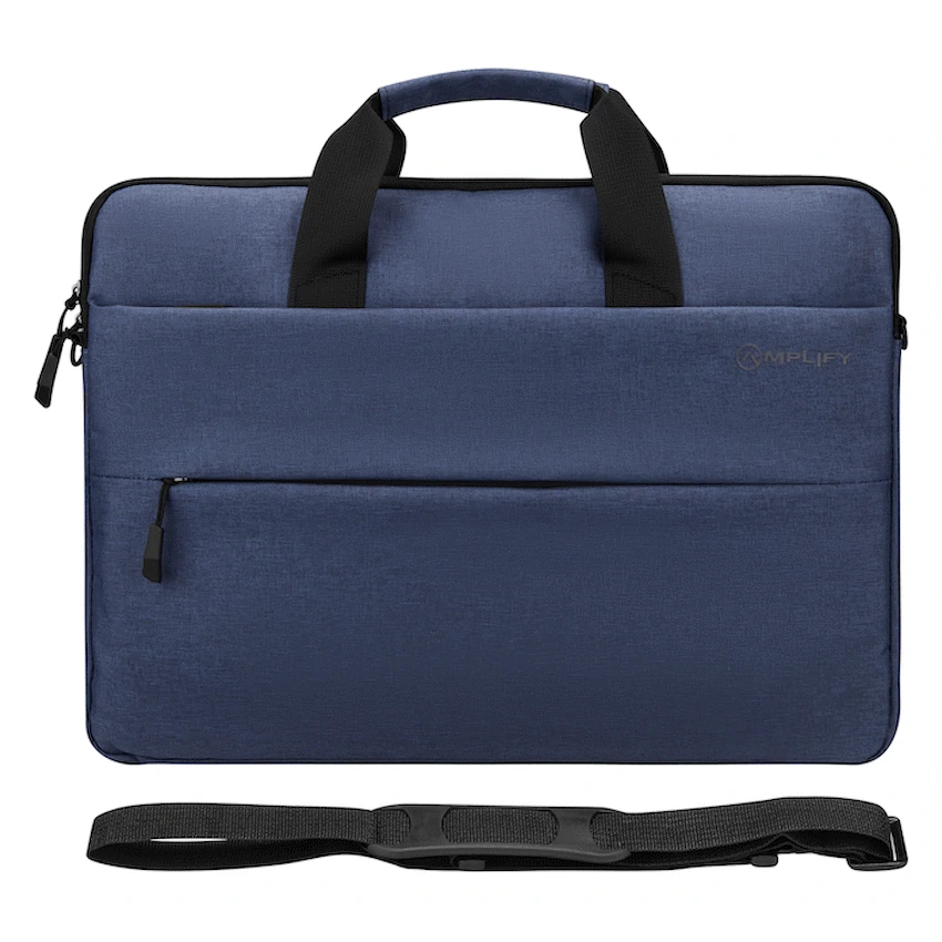 Amplify Cuba 15.6"" Laptop Shoulder Bag Navy