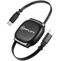 Amplify Revo Series USB C to USB C Retractable Cable Fast Charging Cable