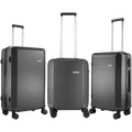 Travelwize Cyclone ABS 4-Wheel Spinner 3-Piece Luggage Set - Granite