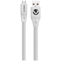 Volkano Slim Series Flat PVC Micro USB Cable 1.2m - White