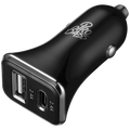 Pro Bass on the Go Dual USB + Type-C 12w Car Charger