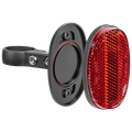 Volkano UrbanRide Series TagTrace Bicycle Reflector-Black