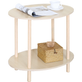 Everfurn Ella  2 Tier Side Table - Oak
