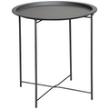 Everfurn Nala Side Table Black, Painted MDF, Steel Frame, 2 Pack