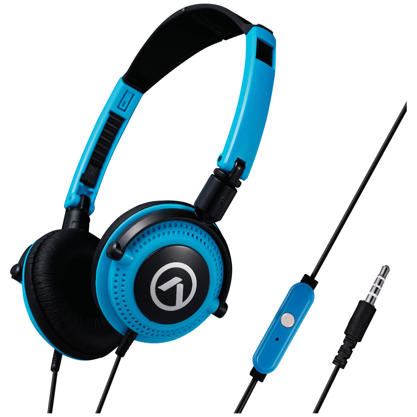 Amplify Symphony Headphones with Microphone - Blue & Black