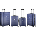 Travelwize Maple ABS 4-Wheels Spinner 4Pc Luggage Set Navy