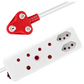 Ellies 4 Way Surge Extension Lead -3M - WT