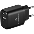 Volkano Volt-C Series Dual USB and USB-C Wall Charger with USB to USB-C Cable Included