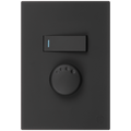 Ellies Dimmer dial Switch with 1 lever 1 way switch 2x4 (60mmx100mm) -BK