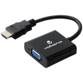 Volkano Annex Series HDMI Male to VGA Female Converter, 10cm Cable, with Sound