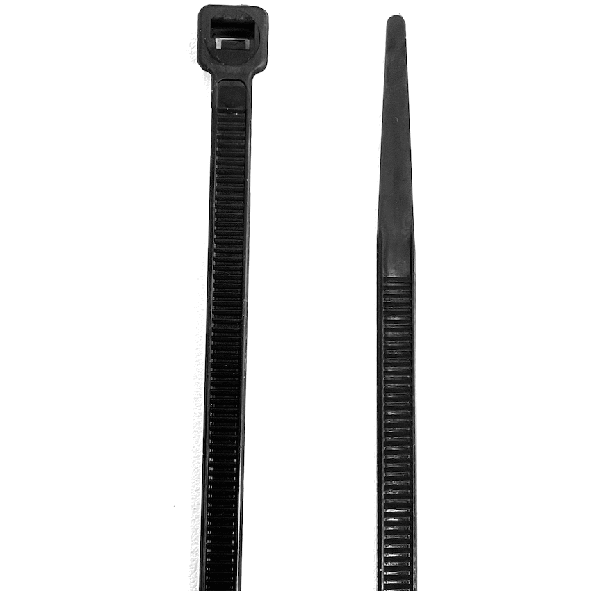 Ellies Cable Tie 4.8mm X 300mm -  100 PACK SIZE - BK