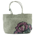 Totes Babe Peony Diaper Tote - Grey