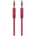 Pro Bass Chain Series Blister Flat Auxiliary Cable - Red