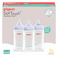 Pigeon Softtouch Bottle 240ml - Triple Pack