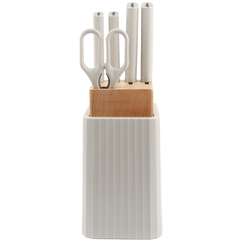 Kitchen Inspire 6pce Knife Block Set ( Order in Qty of 1)