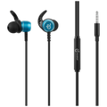 PowerUp E1 Series Aux Earphones with Carry Case - Blue