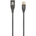 Volkano Iron Series Round Metallic Spring Type-C Cable 6ft - Black