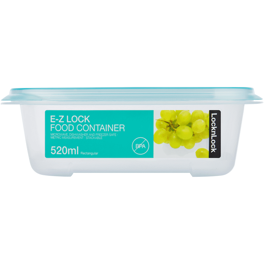 LocknLock EZ Lock rect 520ml blue ( Order in Qty of 6)