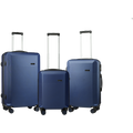 Travelwize Cyclone 3-Pc ABS Luggage Set. Navy.