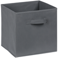 Everfurn Storeman Grey, Collapsible Fabric Organiser Storage Basket - Single