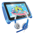 Volkano Kids 7"" Tablet Bundle VK-740-12-BL and VK-6512-BL