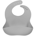 Echo Baby Silicone Bucket Bib - Stone