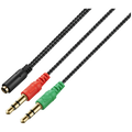 Volkano Unity Series AUX Splitter 4-Pole Socket to 2 AUX