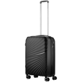 Travelwize Quartz PP 55cm 4-Wheel Spinner Luggage - Black