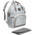 Totes Babe Alma Diaper Backpack Leafy Grey