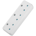 Switched 3-Way 16a Adaptor