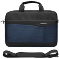 Volkano Seismic 15.6"" Laptop Shoulder Bag Blk/Nvy
