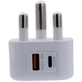 Volkano Robust Series 3-Pin SA to 20w PD + QC 3.0 Wall Charger