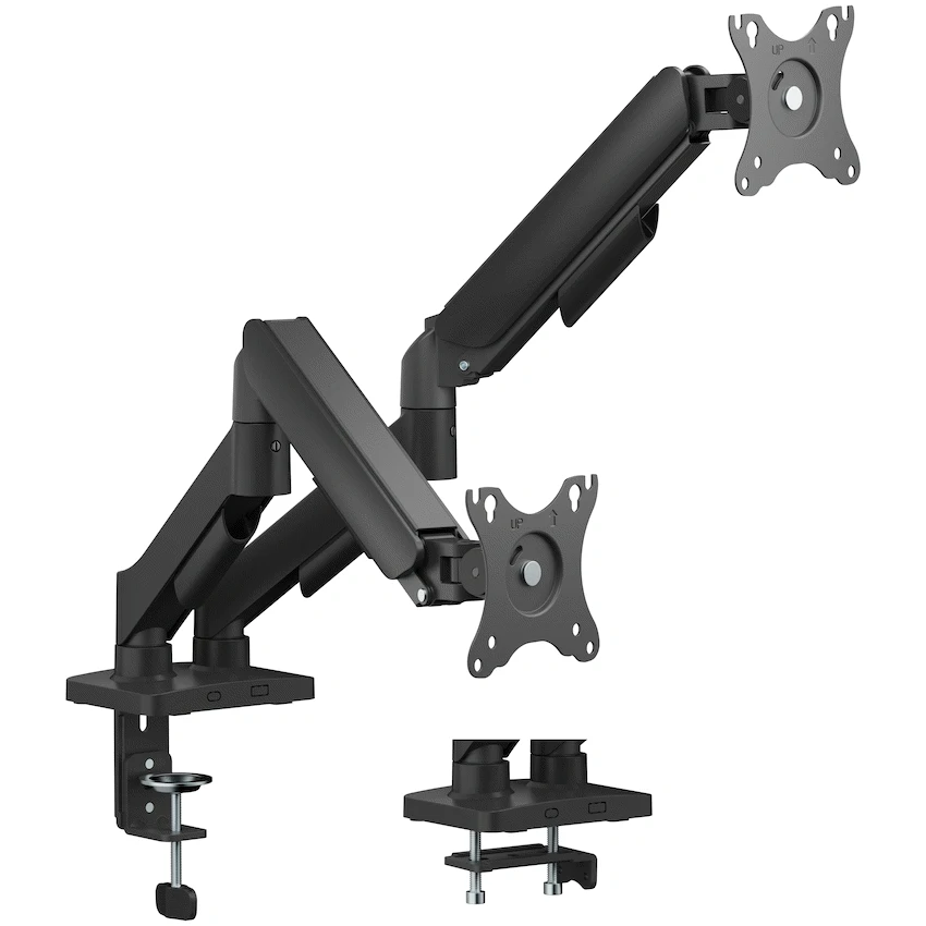 Volkano Steel Series Full Motion Dual Monitor Desk Mount 17"" - 32""