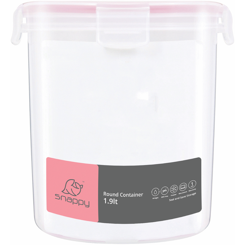 Snappy Container 1.9lt Round ( Order in Qty of 2)
