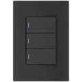 Ellies 3 Lever 1 Way Switch 2x4 (60mmx100mm) -BK