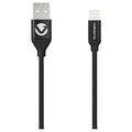 Volkano Weave Series Fabric Braided MFI Lightning Cable 27W 1.2m - Black