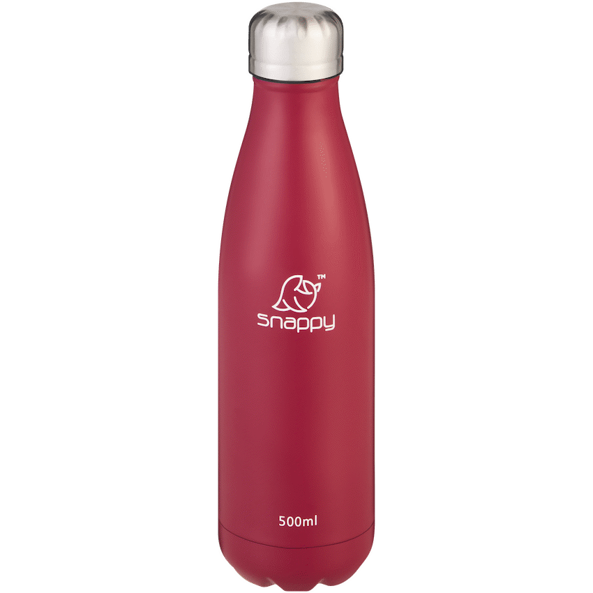 Snappy Stainless Steel Vacuum Bottle 500ml Cherry ( Order in Qty of 6)