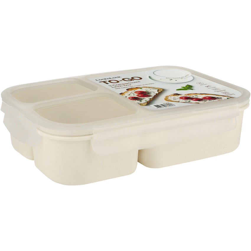 LocknLock To-Go Lunch Box 1.5lt - White ( Order in Qty of 6)
