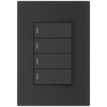 Ellies 4 Lever 1 Way Switch 2x4 (60mmx100mm) -BK
